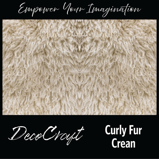 DecoCraft - Textures (Flat) - Curly Fur - Cream