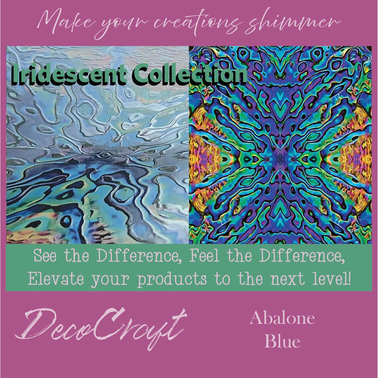 DecoCraft - Iridescent Collection - Abalone Blue