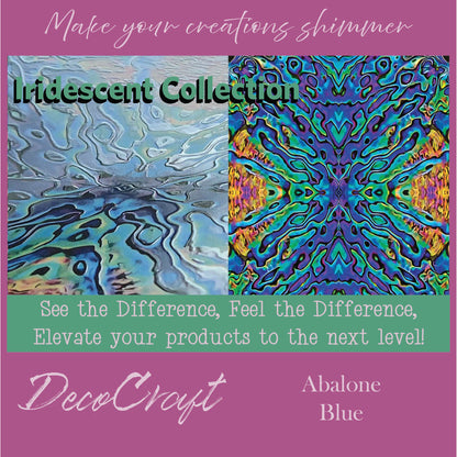 DecoCraft - Iridescent Collection - Abalone Blue