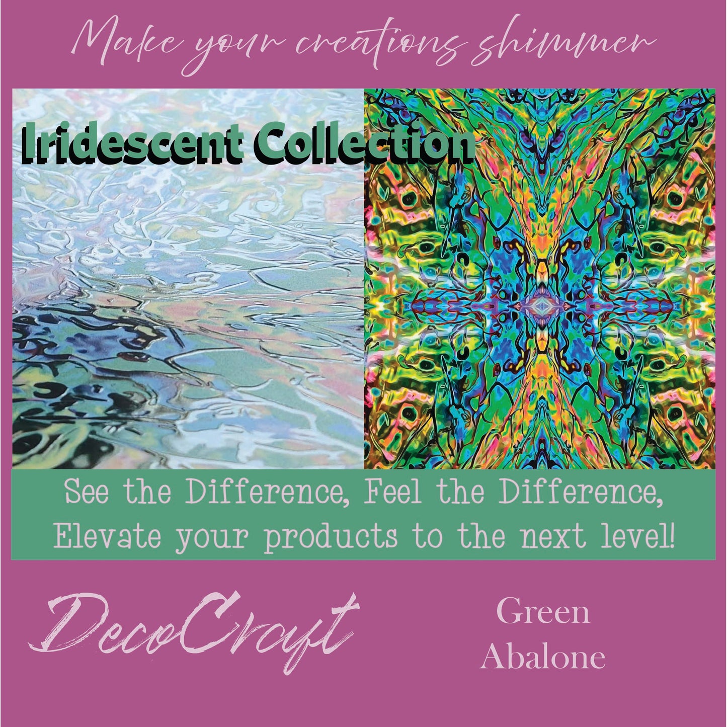 DecoCraft - Iridescent Collection - Abalone Green