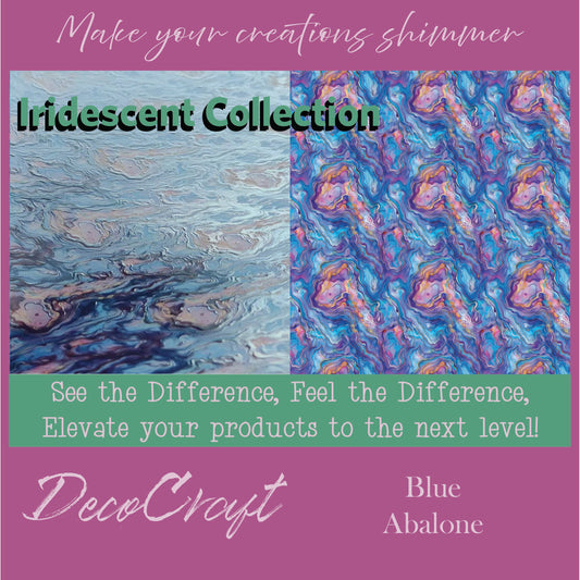 DecoCraft - Iridescent Collection - Blue and Pink Abalone