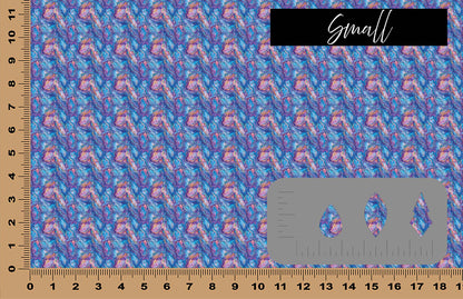 DecoCraft - Iridescent Collection - Blue and Pink Abalone