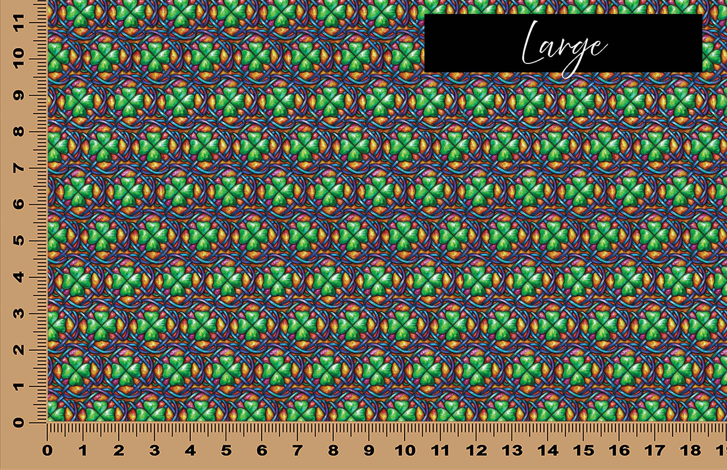 DecoCraft - Cherokee Rose - Style Sheet - Realistic Stained Glass - More Lucky Shamrocks