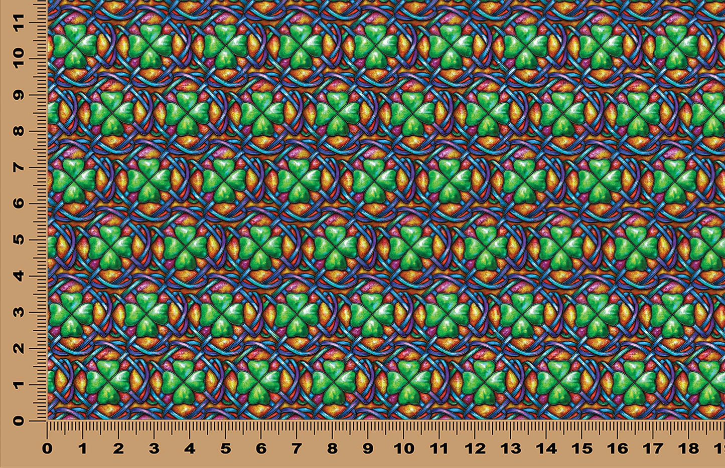 DecoCraft - Cherokee Rose - Style Sheet - Realistic Stained Glass - More Lucky Shamrocks