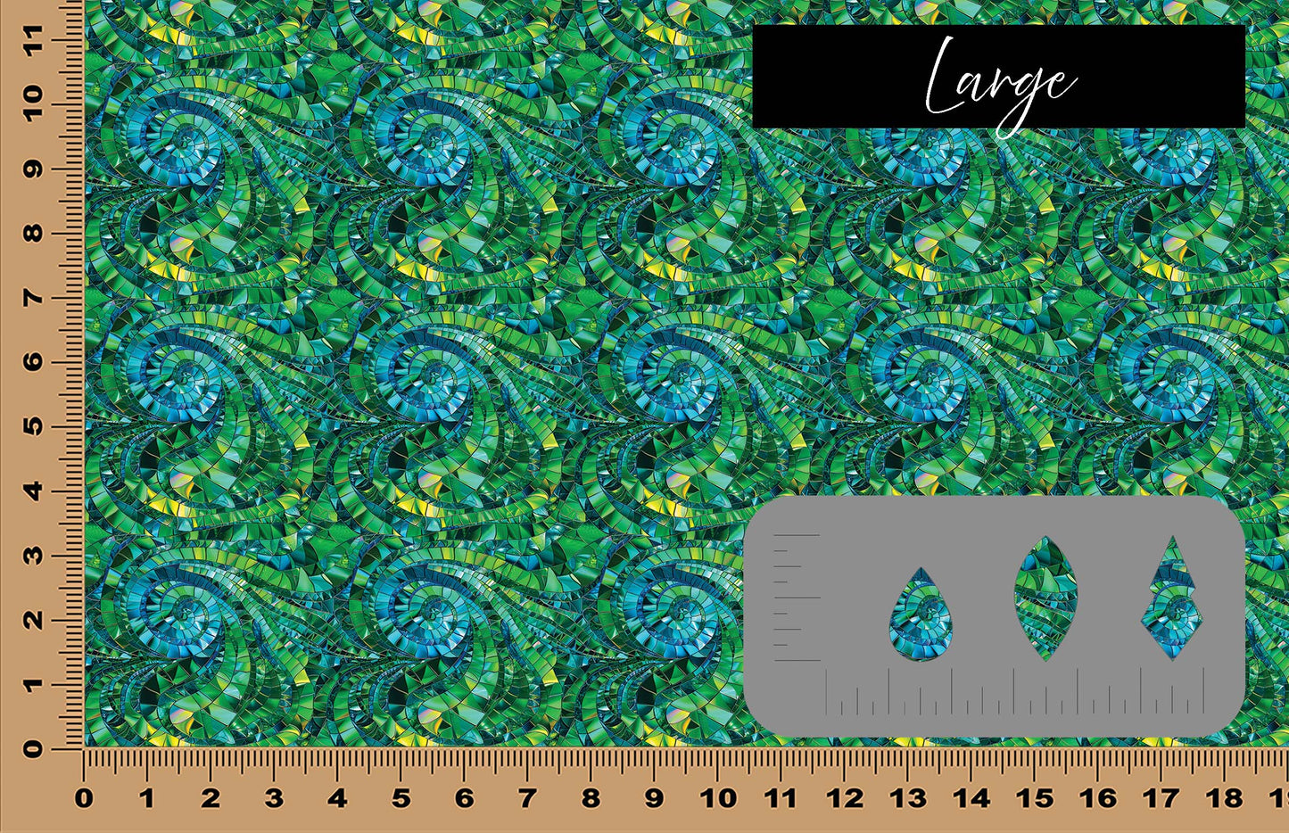 DecoCraft - Iridescent Collection - Electric Wurl - Green