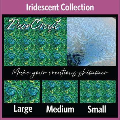 DecoCraft - Iridescent Collection - Electric Wurl - Green