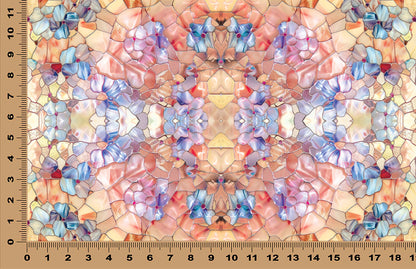 DecoCraft - Iridescent Collection - Stained Glass - Pastel Peach