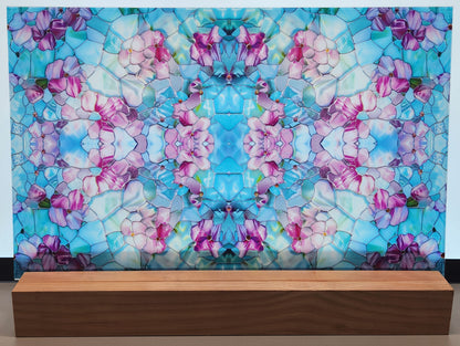 DecoCraft - Iridescent Collection - Stained Glass - Pastel Blue & Pink