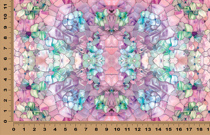 DecoCraft - Iridescent Collection - Stained Glass - Pastel Pink