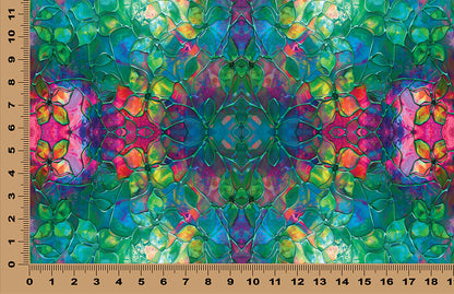 DecoCraft - Iridescent Collection - Stained Glass - Rainbow - Green