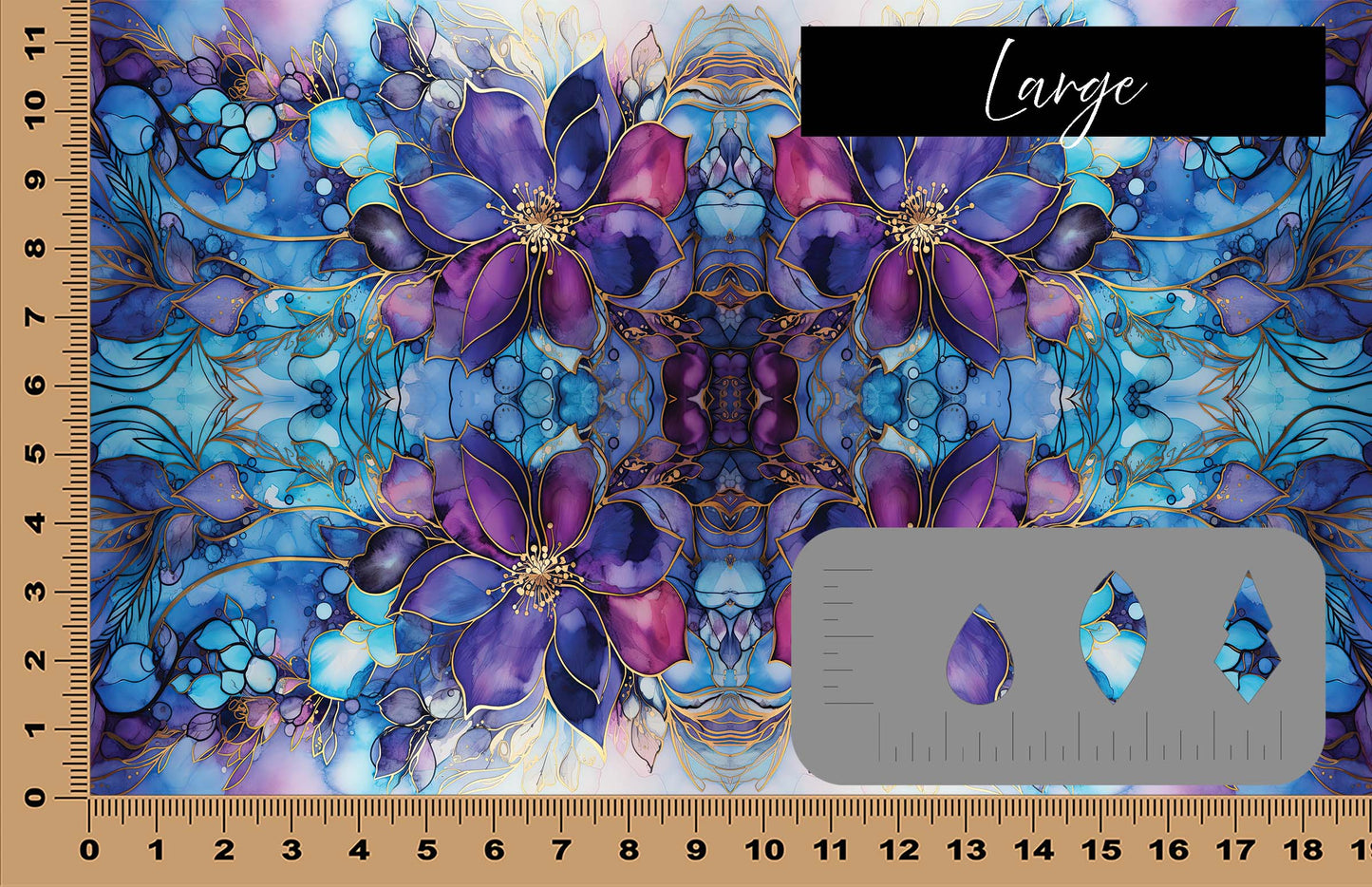 DecoCraft - Iridescent Collection - Enchanted Indigo Petals