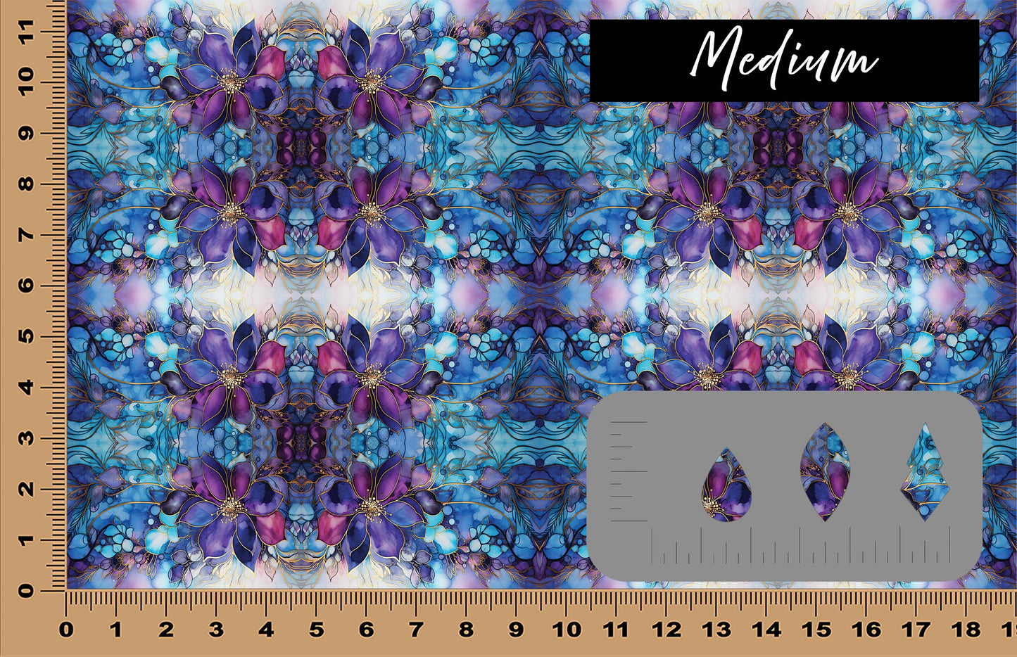 DecoCraft - Iridescent Collection - Enchanted Indigo Petals