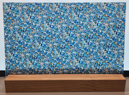 DecoCraft - Iridescent Collection - Sparkling Tides - Jewels and Stars