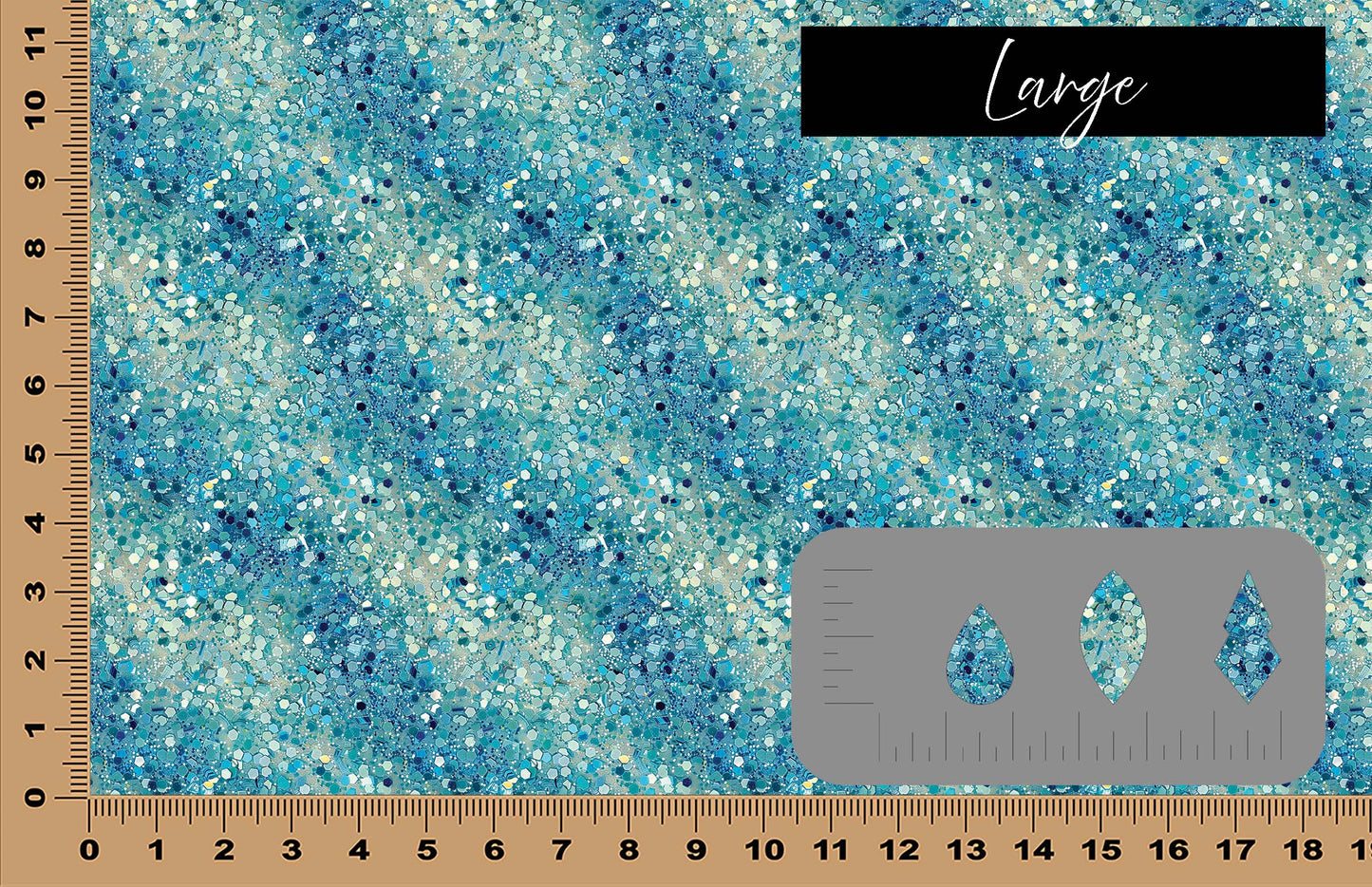 DecoCraft - Iridescent Collection - Sparkling Tides - Ocean Wave Glitter