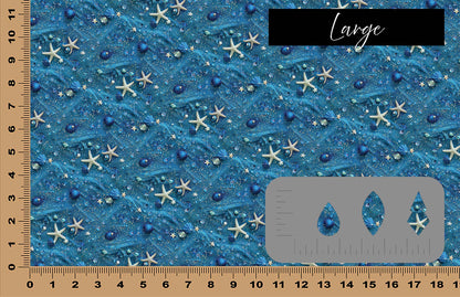 DecoCraft - Iridescent Collection - Sparkling Tides - Stars and Sand