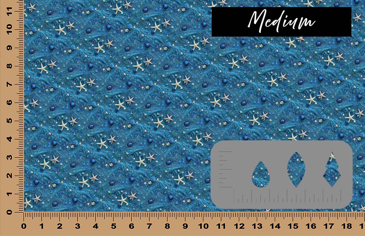 DecoCraft - Iridescent Collection - Sparkling Tides - Stars and Sand