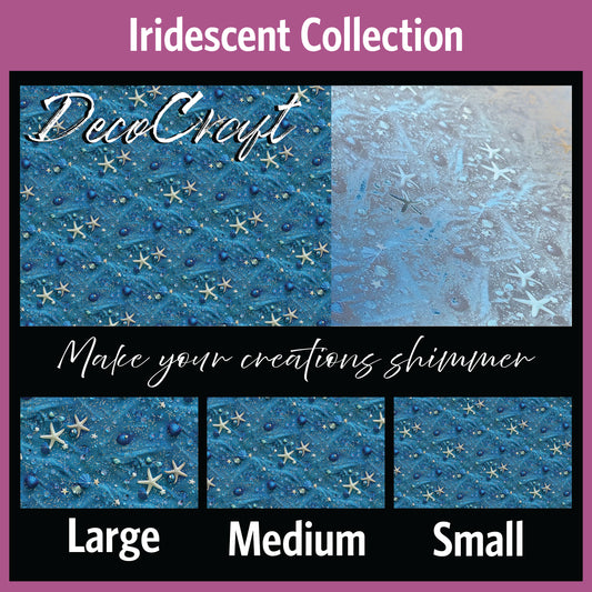 DecoCraft - Iridescent Collection - Sparkling Tides - Stars and Sand