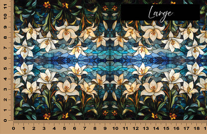 DecoCraft - Iridescent Collection - Stained Glass - Lily Garden Mosaic