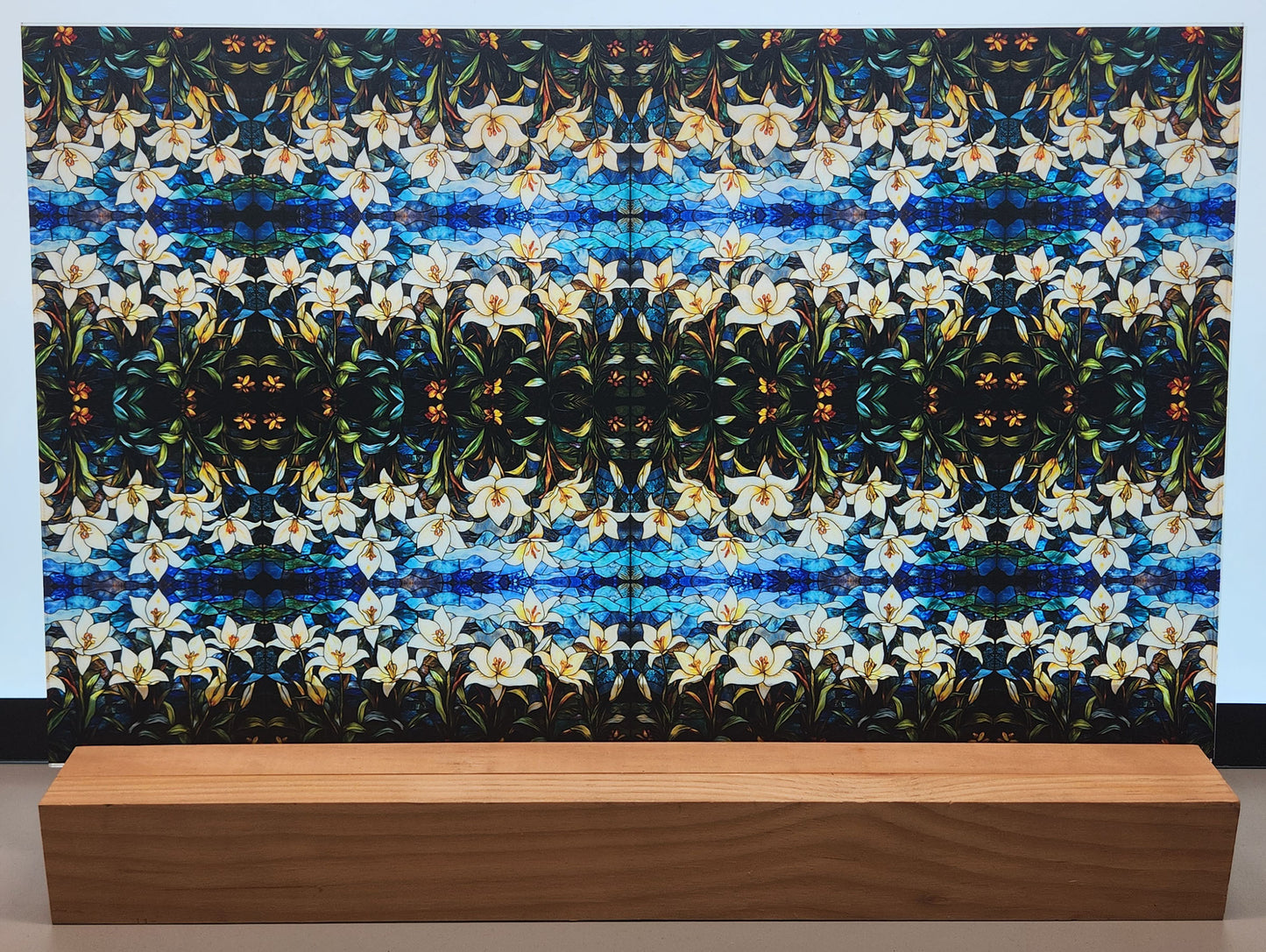 DecoCraft - Iridescent Collection - Stained Glass - Lily Garden Mosaic