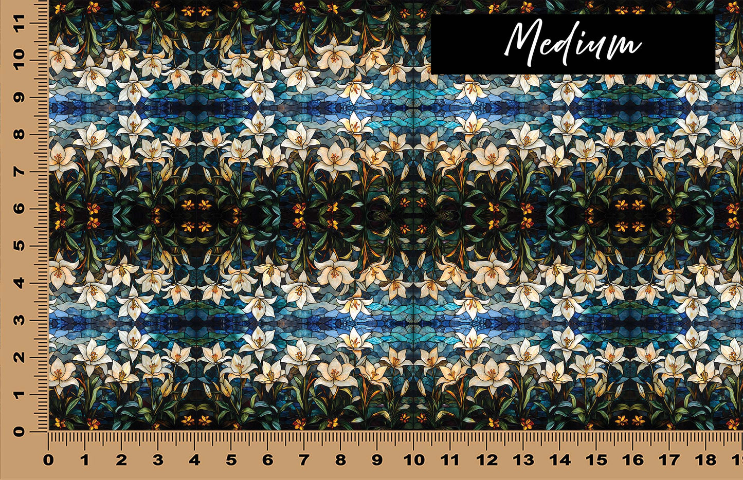 DecoCraft - Iridescent Collection - Stained Glass - Lily Garden Mosaic