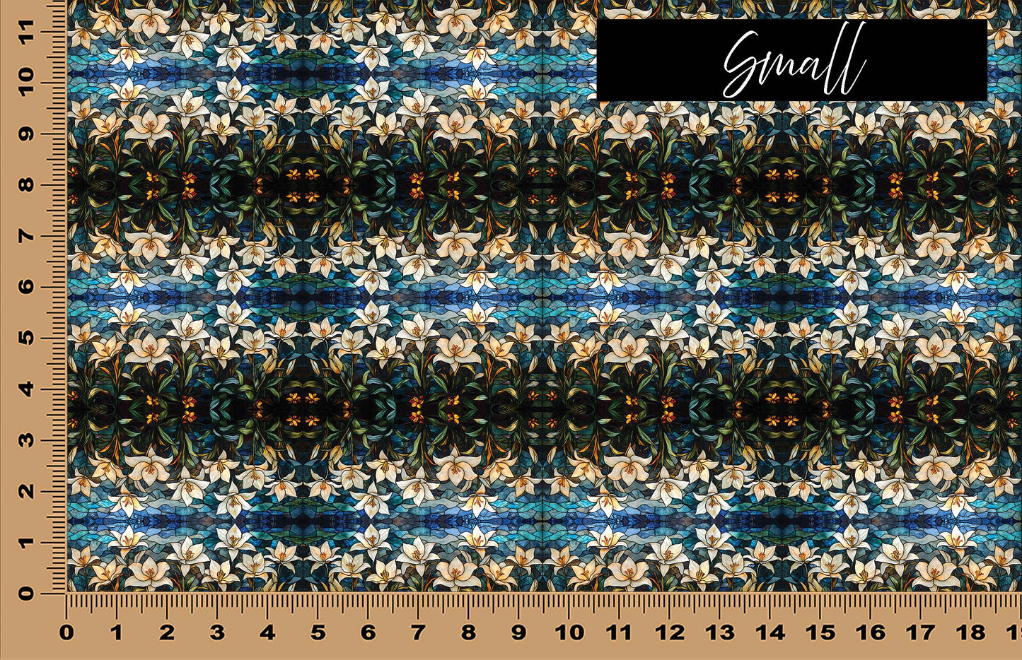 DecoCraft - Iridescent Collection - Stained Glass - Lily Garden Mosaic