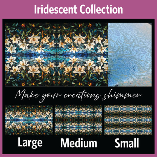 DecoCraft - Iridescent Collection - Stained Glass - Lily Garden Mosaic