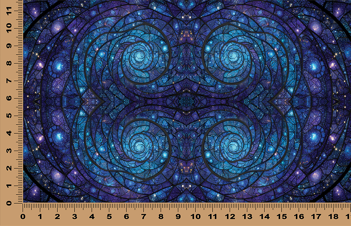 DecoCraft - Scenic Elevated Texture Tiles - Iridescent Collection - Galaxy Spiral Mosaic