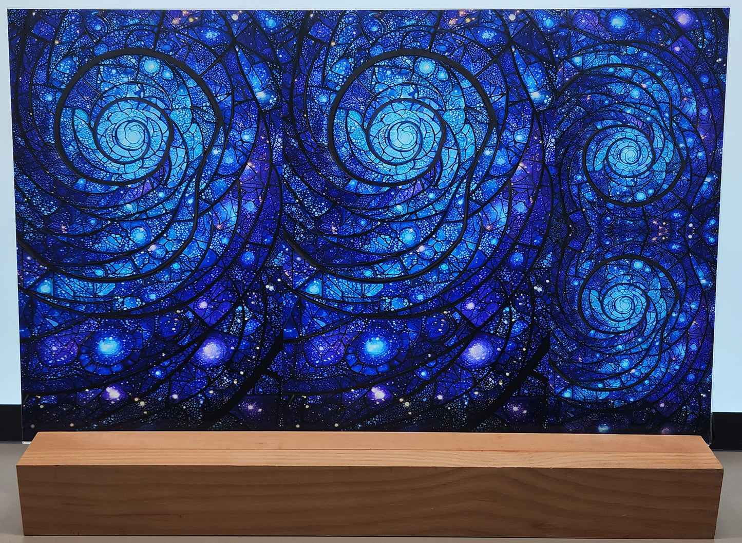 DecoCraft - Scenic Elevated Texture Tiles - Iridescent Collection - Galaxy Spiral Mosaic