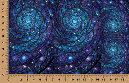 DecoCraft - Scenic Elevated Texture Tiles - Iridescent Collection - Galaxy Spiral Mosaic