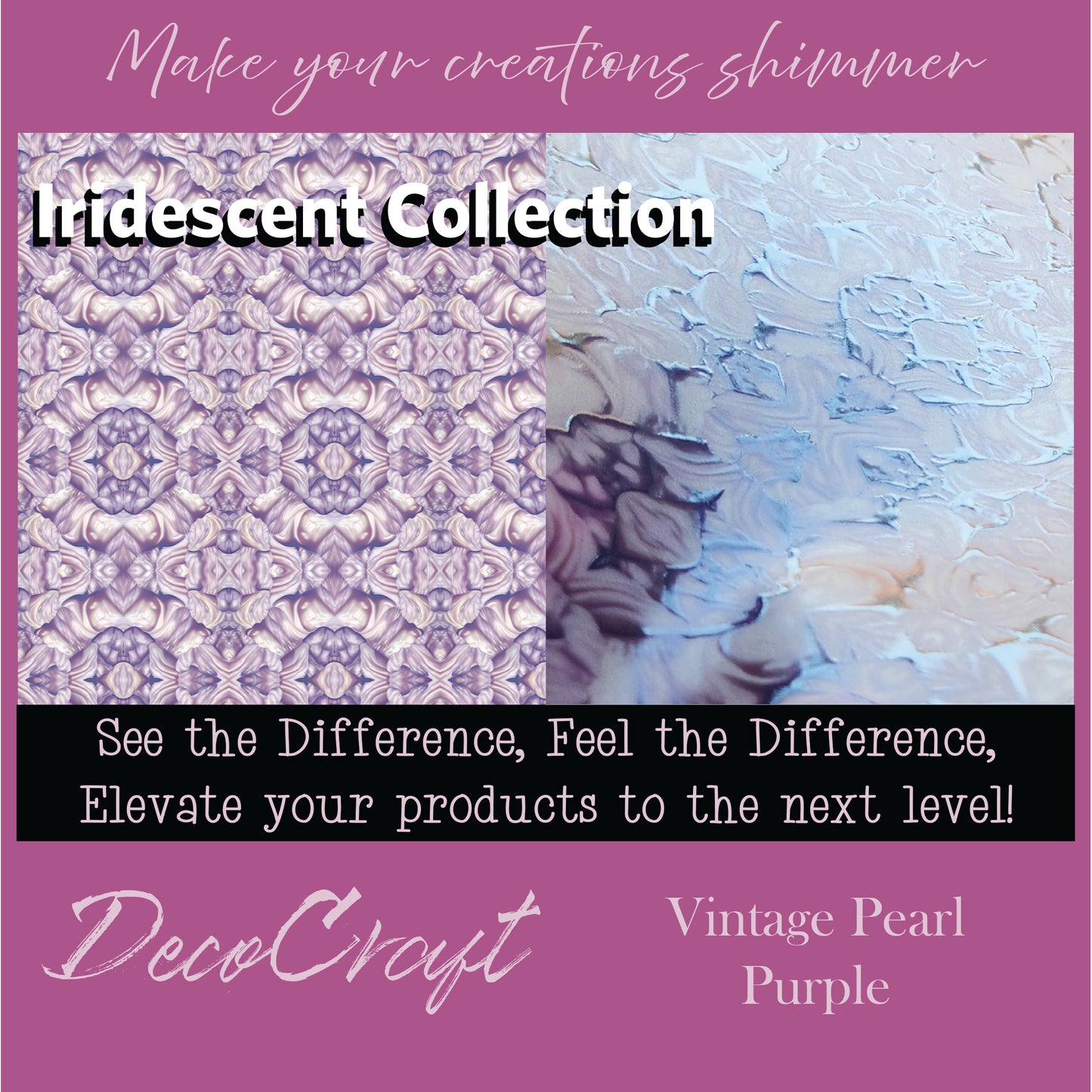 DecoCraft - Iridescent Collection - Vintage Pearl - Purple
