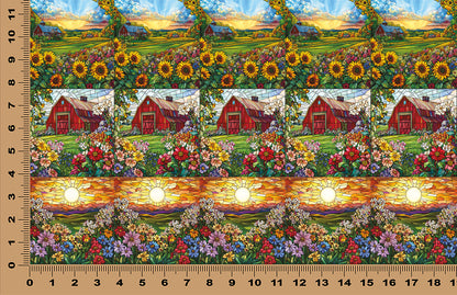 DecoCraft - Scenic Elevated Texture Tiles - Barnyard Daydream