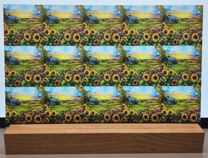 DecoCraft - Scenic Elevated Texture Tiles - Barnyard Daydream - Sunflower Ridge