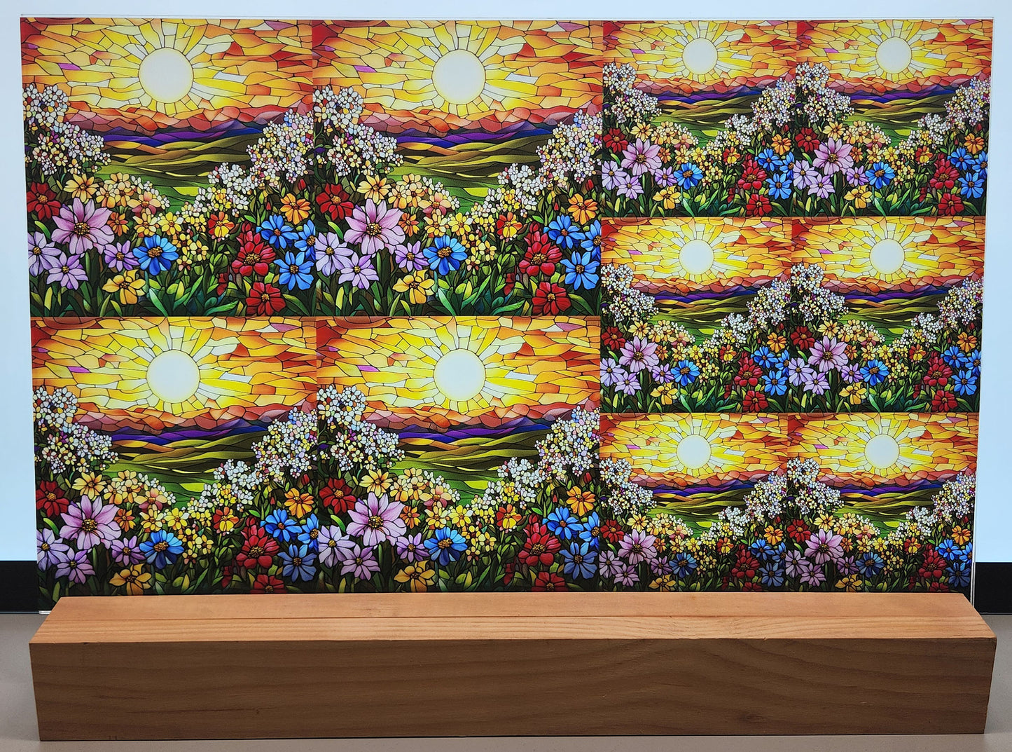 DecoCraft - Scenic Elevated Texture Tiles - Barnyard Daydream - Petals at Daybreak