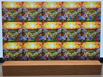 DecoCraft - Scenic Elevated Texture Tiles - Barnyard Daydream - Petals at Daybreak