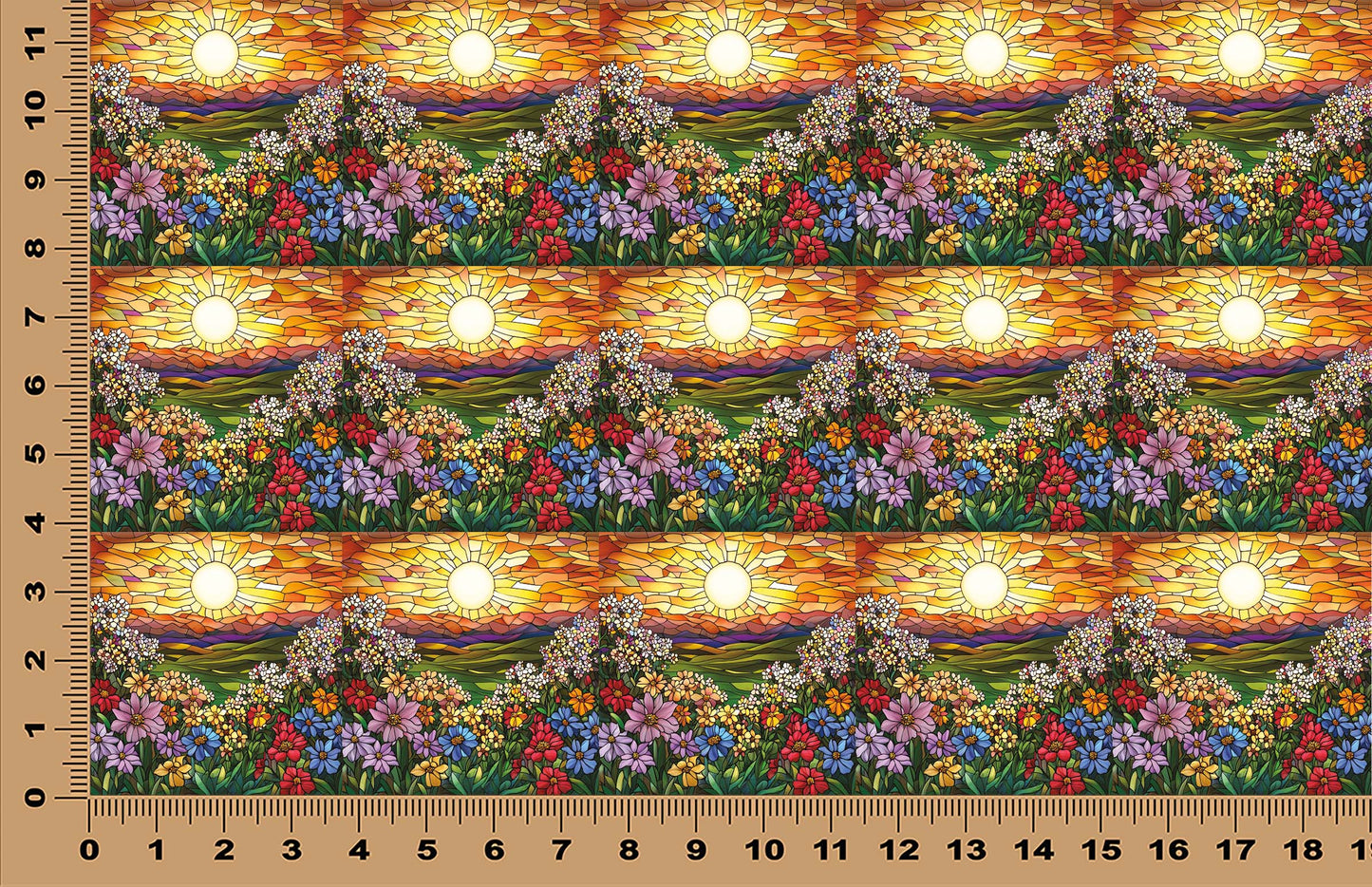 DecoCraft - Scenic Elevated Texture Tiles - Barnyard Daydream - Petals at Daybreak