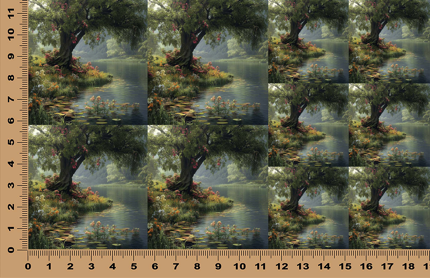 DecoCraft - Scenic Tiles Series - Enchanted Grove - Silent River