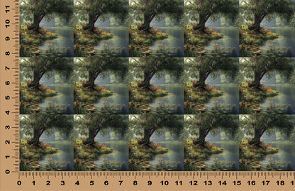 DecoCraft - Scenic Tiles Series - Enchanted Grove - Silent River