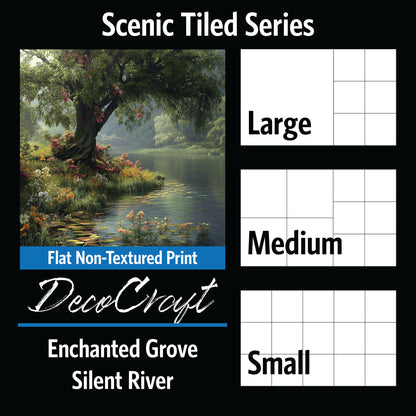 DecoCraft - Scenic Tiles Series - Enchanted Grove - Silent River