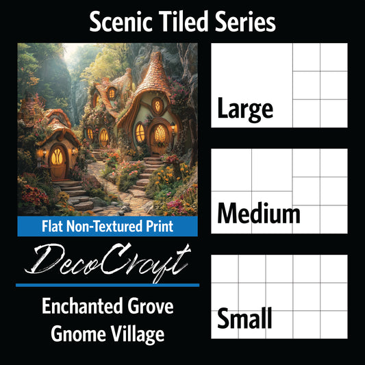 DecoCraft - Scenic Tiles Series - Enchanted Grove - Gnome Village