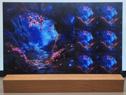 DecoCraft - Scenic Tiles Series - Enchanted Grove - Nighttime