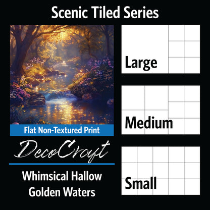 DecoCraft - Scenic Tiles Series - Whimsical Hallow - Golden Waters
