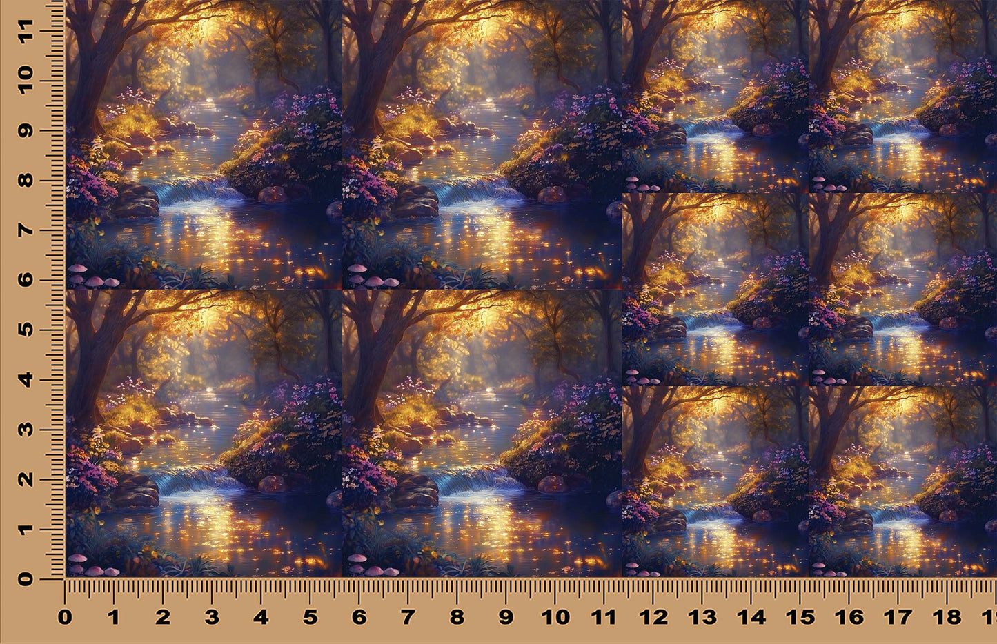 DecoCraft - Scenic Tiles Series - Whimsical Hallow - Golden Waters