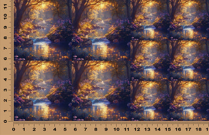 DecoCraft - Scenic Tiles Series - Whimsical Hallow - Golden Waters