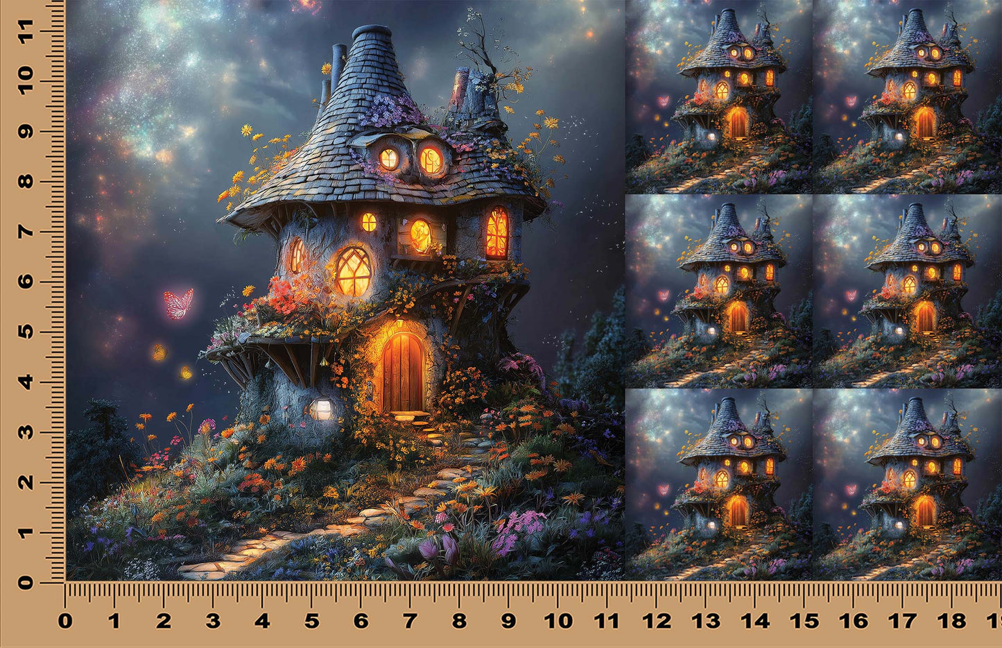 DecoCraft - Scenic Tiles Series - Whimsical Hallow - Fairy Cottage