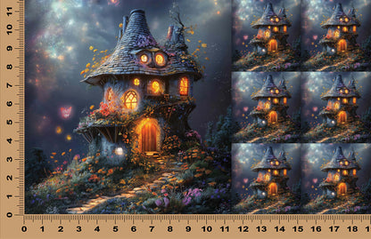 DecoCraft - Scenic Tiles Series - Whimsical Hallow - Fairy Cottage