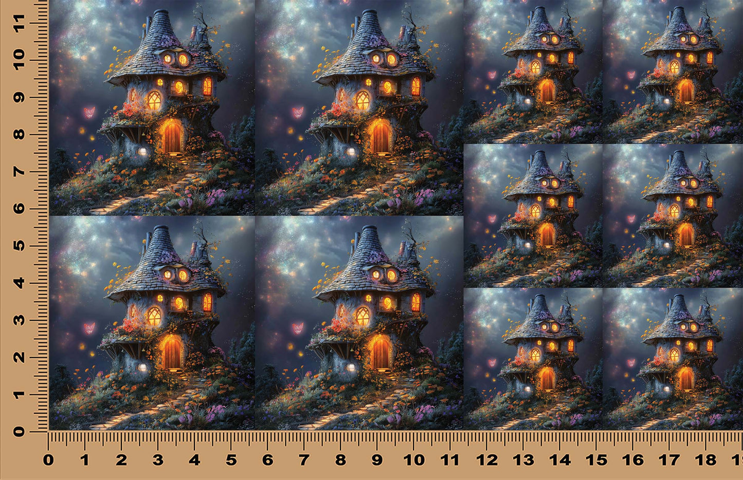 DecoCraft - Scenic Tiles Series - Whimsical Hallow - Fairy Cottage