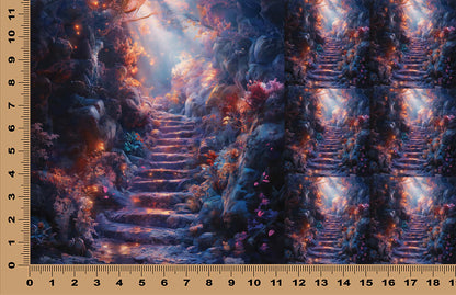 DecoCraft - Scenic Tiles Series - Twilight Enchantment - Stairs