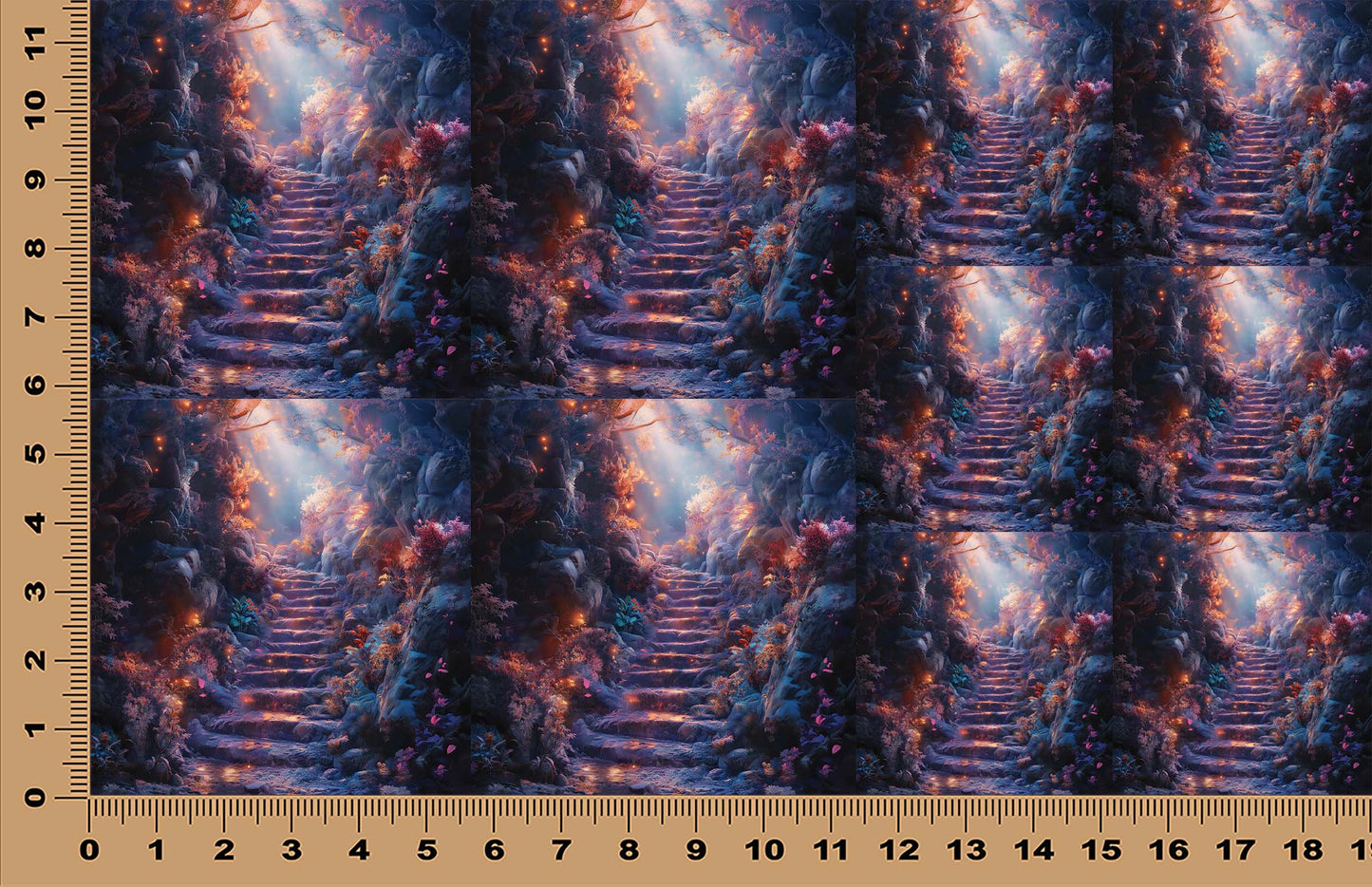 DecoCraft - Scenic Tiles Series - Twilight Enchantment - Stairs