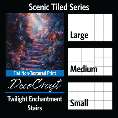 DecoCraft - Scenic Tiles Series - Twilight Enchantment - Stairs
