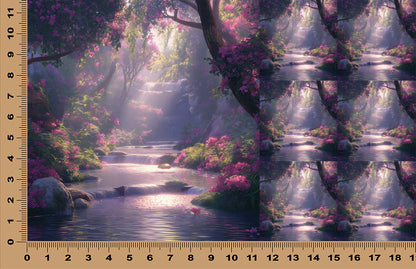 DecoCraft - Scenic Tiles Series - Twilight Enchantment - Waterfall